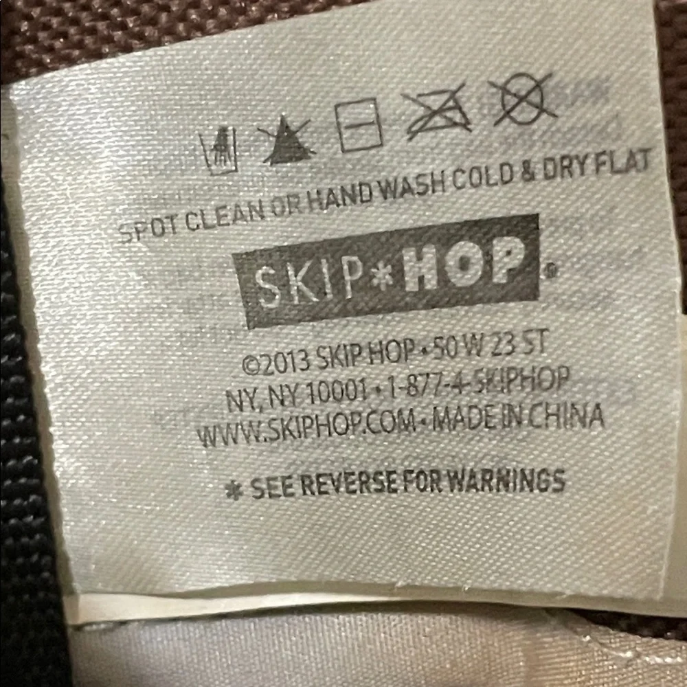 Skip Hop‎ Brown Tote Diaper Bag with Black Accents